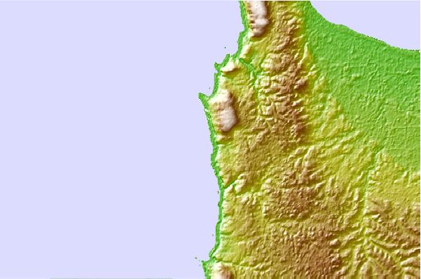 Surf spots located close to Moses Rock