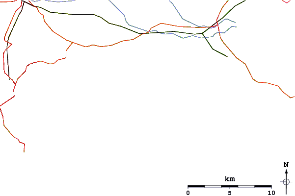 Roads and rivers around Mupe Bay