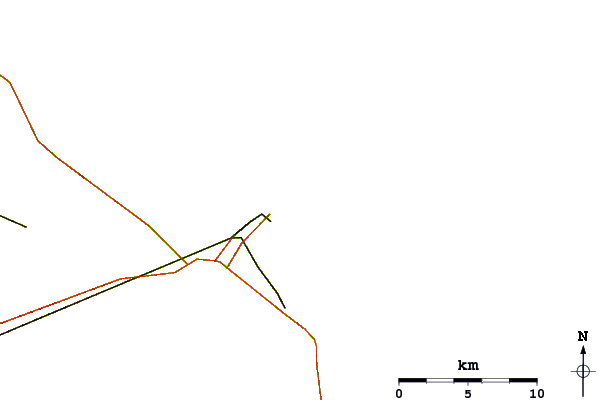 Roads and rivers around Naval Jetties