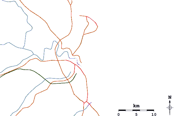 Roads and rivers around Navegantes