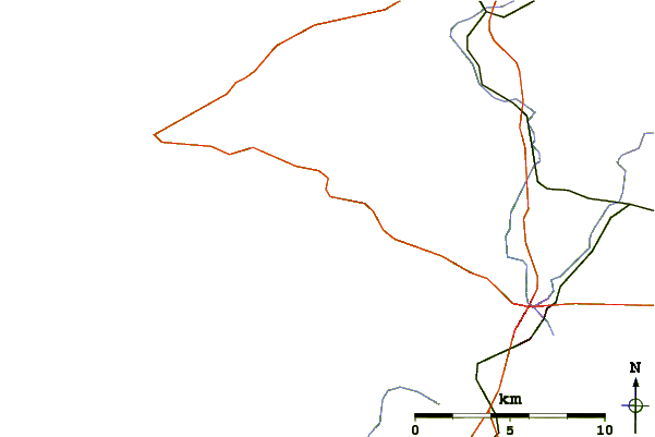 Roads and rivers around Newgale