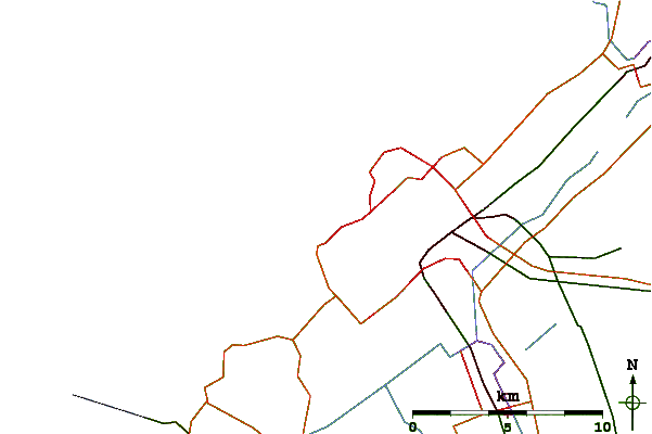 Roads and rivers around Noorderstrand