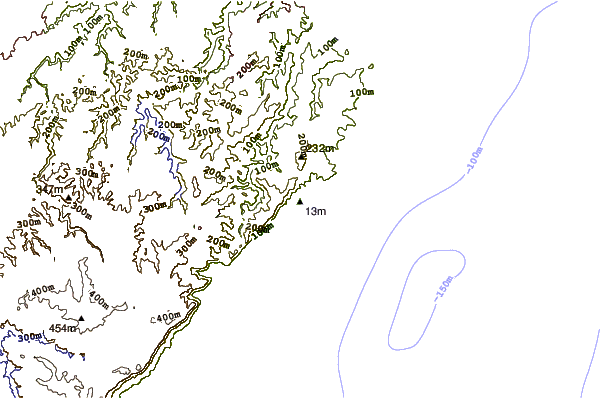 Shoreline around North Era
