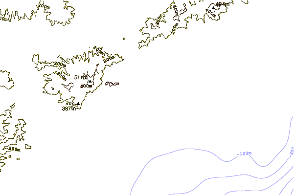 Shoreline around Nova Mar Bella