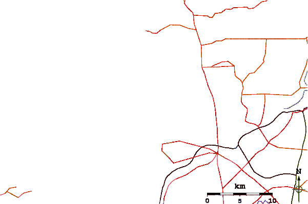 Roads and rivers around Observation City