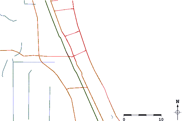 Roads and rivers around Ocean Avenue