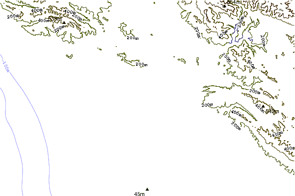 Shoreline around Oceano
