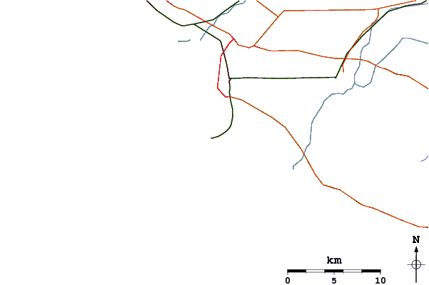 Roads and rivers around Ormond Beach