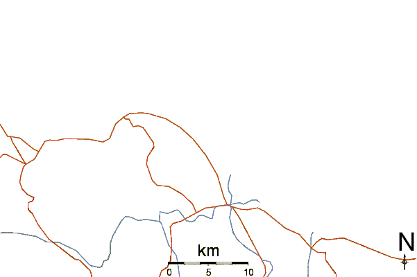 Roads and rivers around Outers