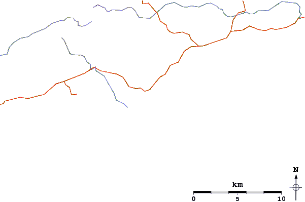 Roads and rivers around Ownachincha