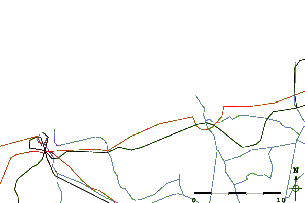 Roads and rivers around Oye Plage Escardines