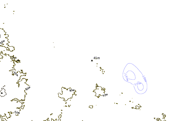Shoreline around Pedra do Meio