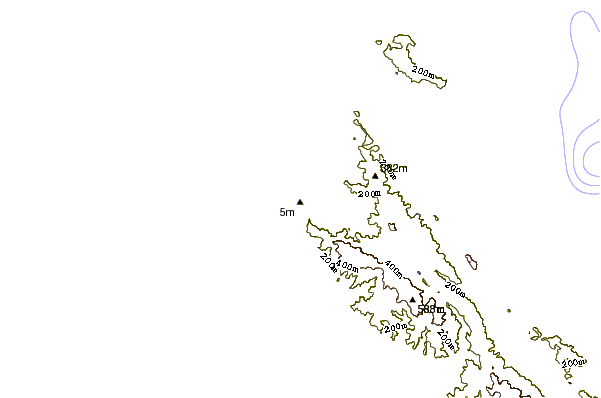 Shoreline around Pedro Point
