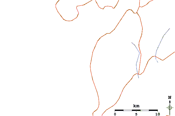 Roads and rivers around Playa de Barona