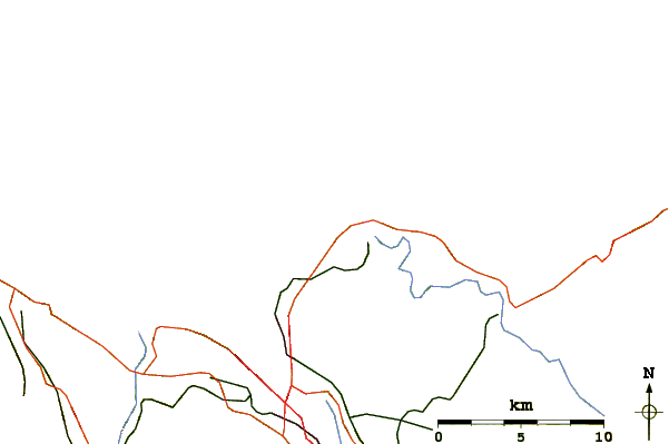 Roads and rivers around Playa de Barrika
