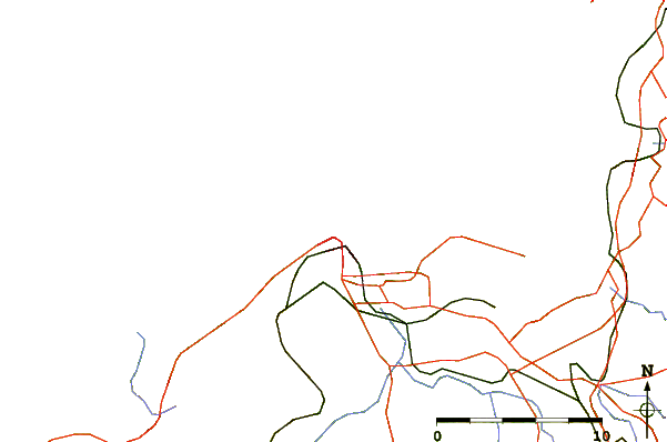 Roads and rivers around Matadeiro