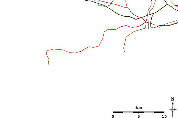Roads and rivers around Pobbles Beach