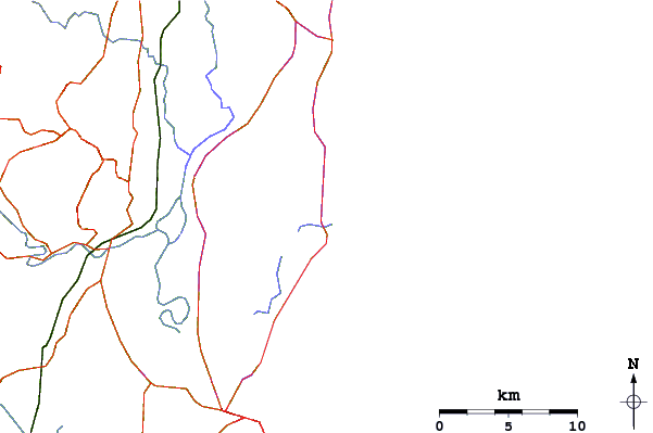 Roads and rivers around Point Plomer Beach