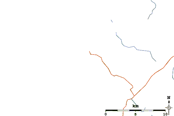 Roads and rivers around Polin Beach