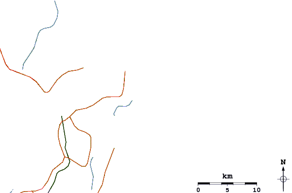 Roads and rivers around Ponta da Tataruga