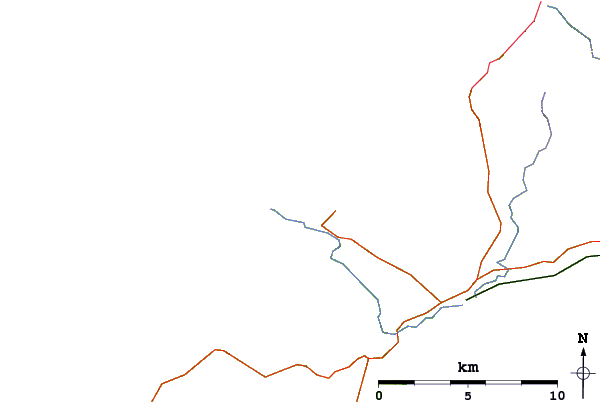 Roads and rivers around Porth Dinllaen
