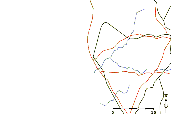 Roads and rivers around Povoa do Varzim