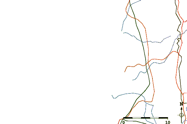 Roads and rivers around Praia da Torreira