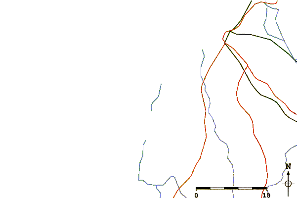 Roads and rivers around Praia da Vagueira