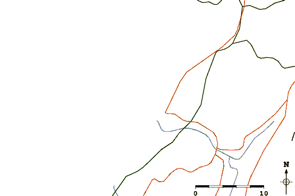 Roads and rivers around Praia do Norte