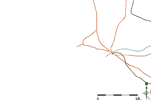 Roads and rivers around Prefailles