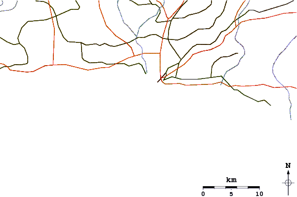 Roads and rivers around Presidente