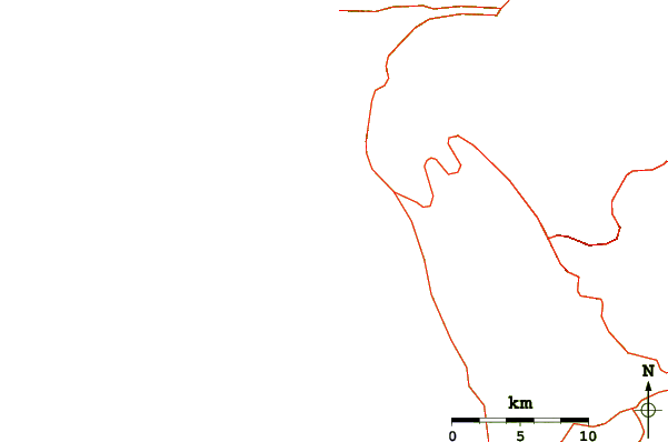 Roads and rivers around Punta Blanca - k16
