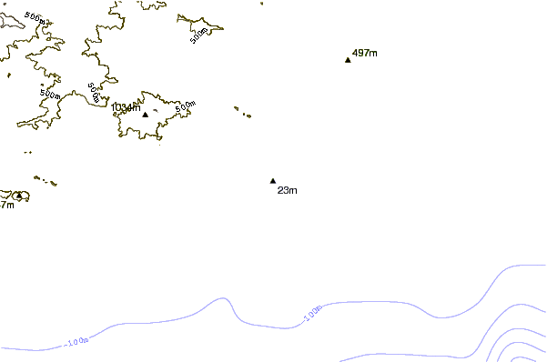 Shoreline around Punta Chipehua