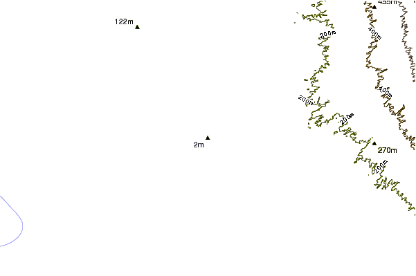 Shoreline around Punta San Diego