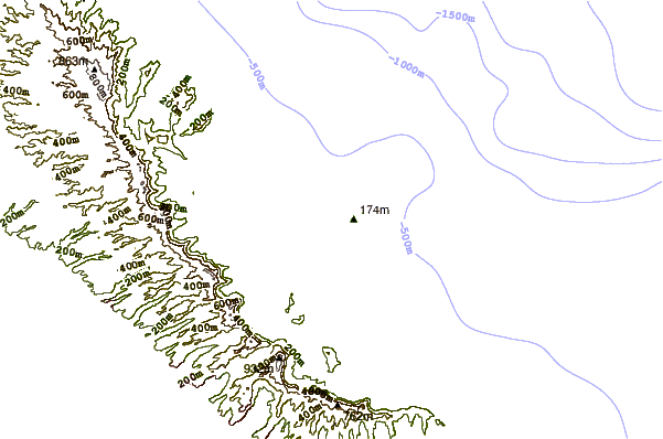 Shoreline around Pyramid Rock