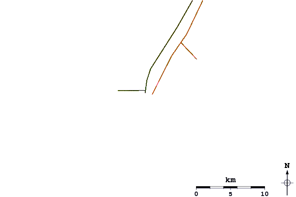 Roads and rivers around Queen Street