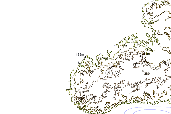 Shoreline around Rapid Bay