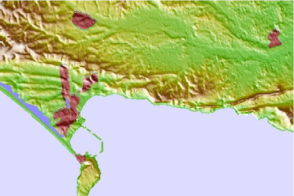 Surf spots located close to Ringstead Bay
