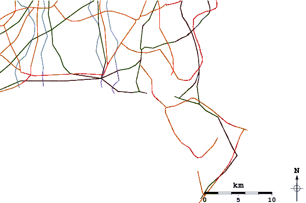 Roads and rivers around Rock Island