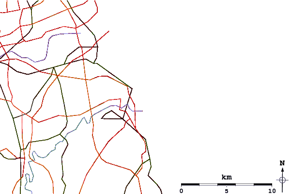 Roads and rivers around Roker Beach