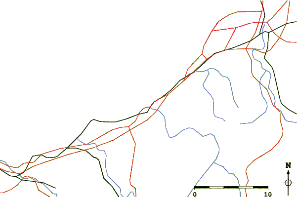 Roads and rivers around St Jean de Luz - Sainte Barbe
