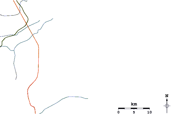 Roads and rivers around Saji