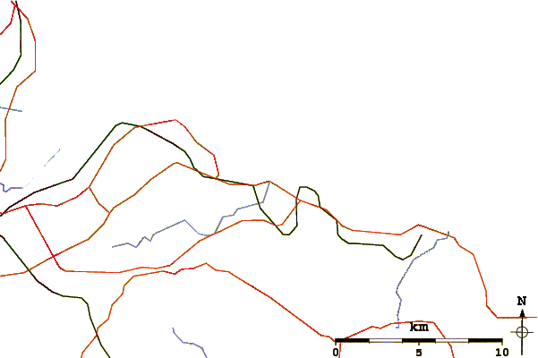 Roads and rivers around Saltburn-by-Sea