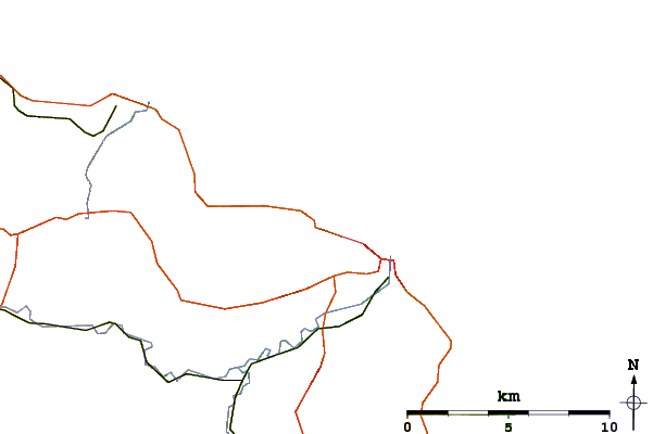 Roads and rivers around Sandsend Bay