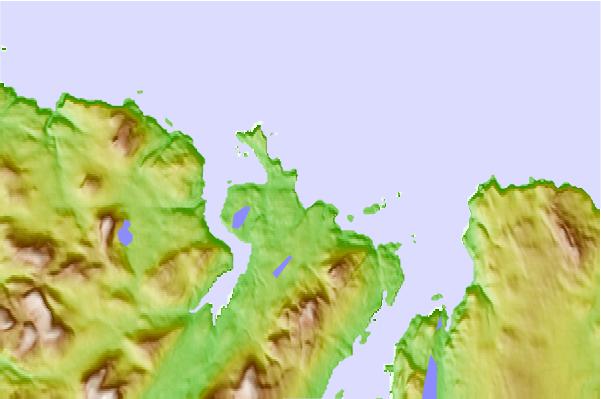 Surf spots located close to Sango Bay