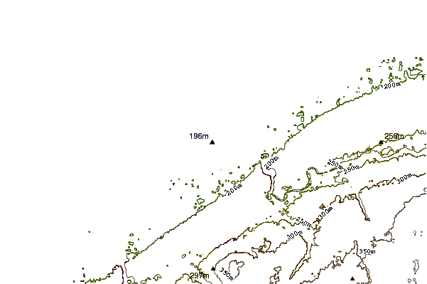 Shoreline around Saybrook