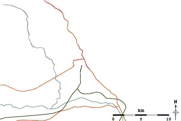 Roads and rivers around Scarborough North Bay