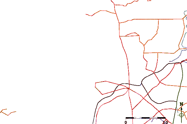 Roads and rivers around Scarborough Beach