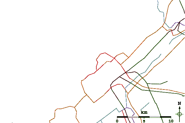 Roads and rivers around Scheveningen Pier