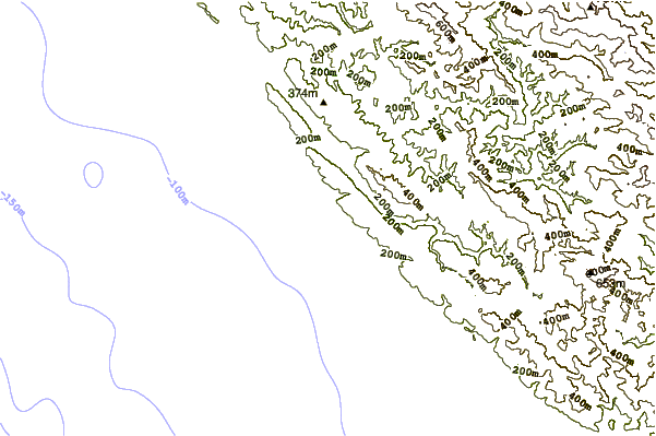 Shoreline around Secrets